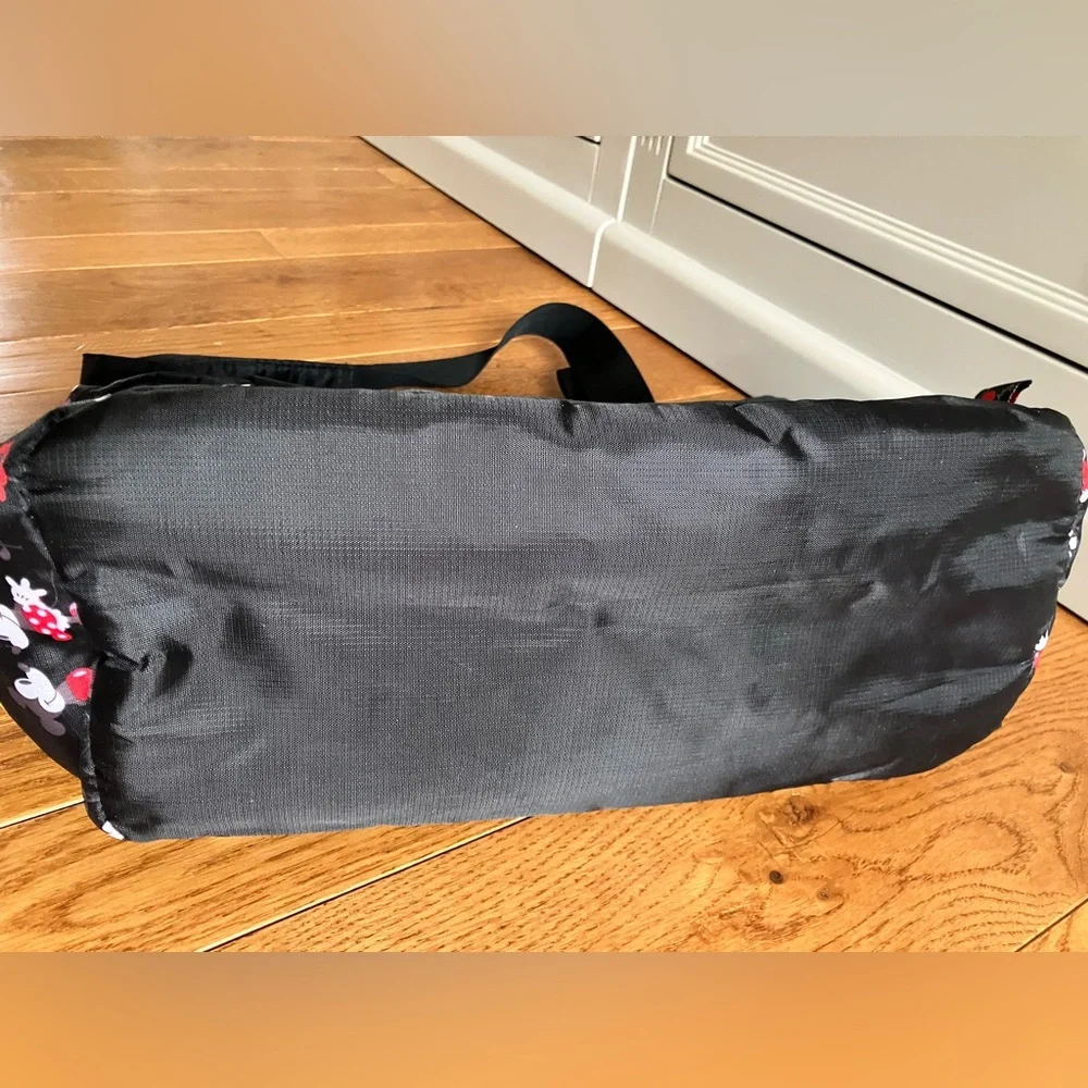 Disney Baby Minnie Mickey Mouse Diaper Bag Black Red Excellent Condition